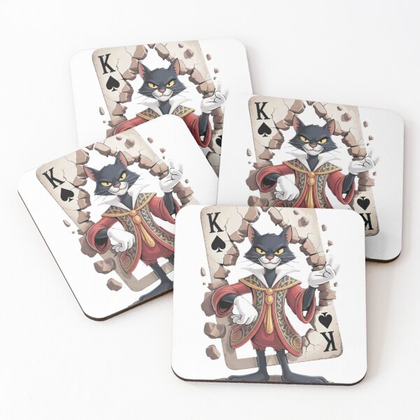 Item preview, Funny King of Spades Cat Playing Cards designed and sold by WelLarsDigitals.