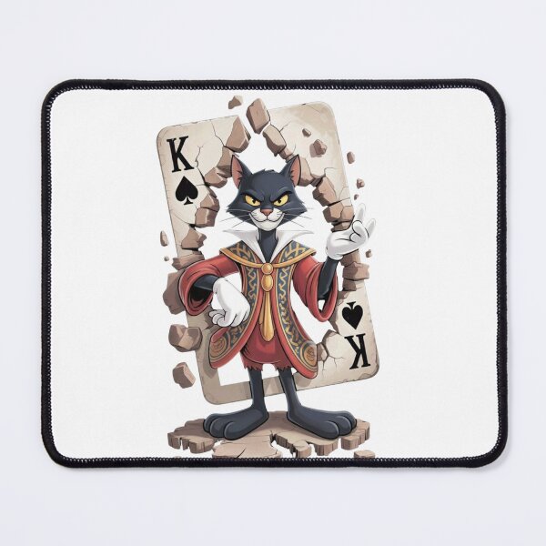Item preview, Funny King of Spades Cat Playing Cards designed and sold by WelLarsDigitals.