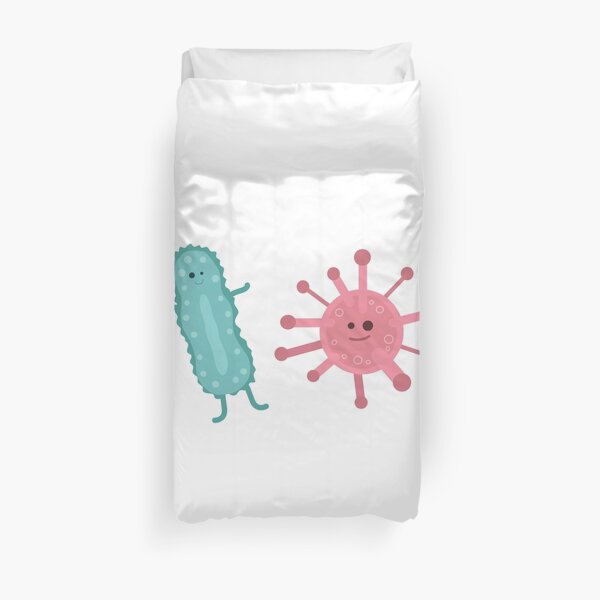 Virus and Bacteria Duvet Cover