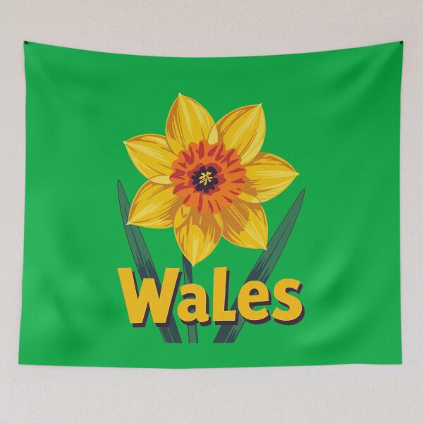 Item preview, Oversized Retro Daffodil Graphic Welsh Pride designed and sold by taiche.
