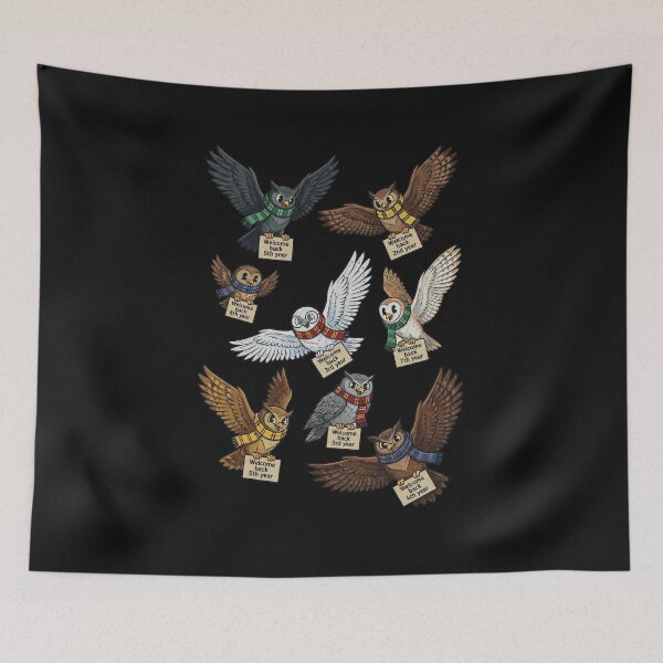 Item preview, Vintage Magic School Owls designed and sold by AdyKurniawan.