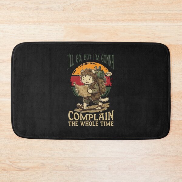 Item preview, Funny Reluctant Hiker Cat - I'll Go But I'm Gonna Complain designed and sold by AdyKurniawan.