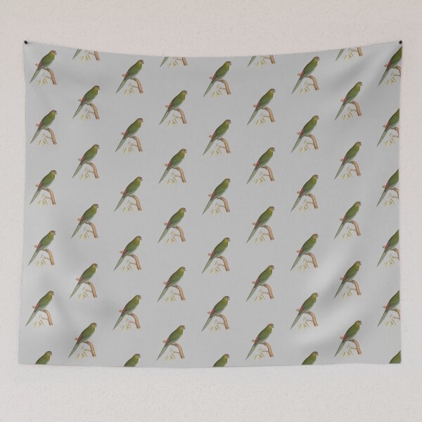 Item preview, Tahiti parakeet - Vintage Bird Illustration - Extinct Bird (1840s) designed and sold by karwilberevivalcollection.