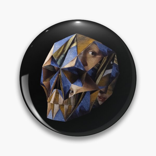 Item preview, Copy of Pearl Earring Origami Skull;Black designed and sold by UZUSHIKI LAB.