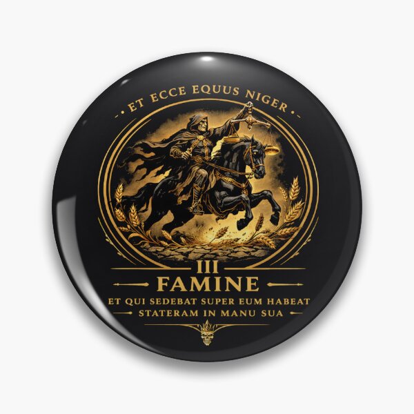 Item preview, Third Seal: Famine (Equus Niger) designed and sold by Sanctum Icons.