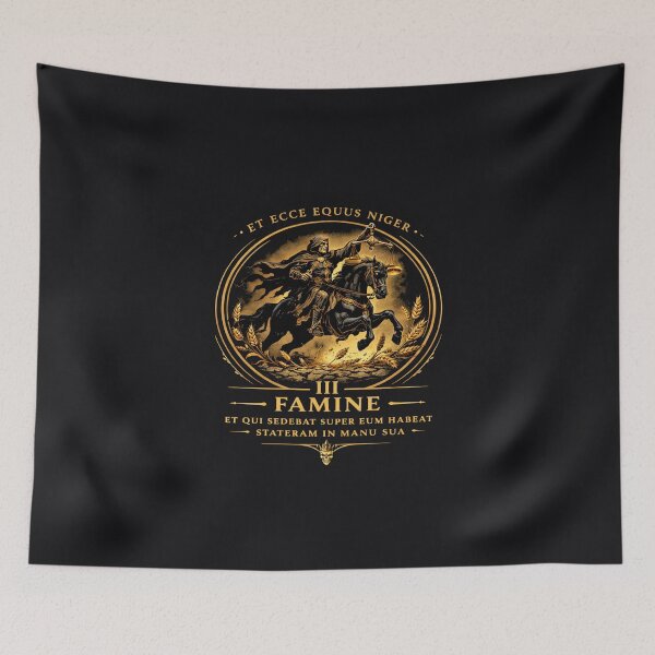 Item preview, Third Seal: Famine (Equus Niger) designed and sold by Sanctum Icons.