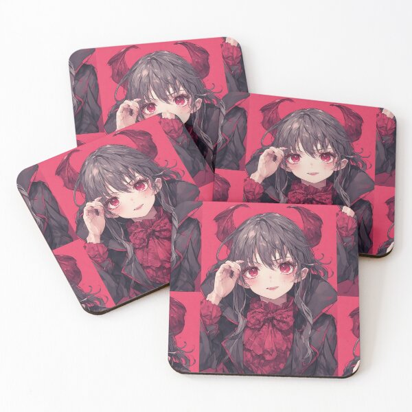 Item preview, Anime vampire on a red background designed and sold by ArtsJulian.