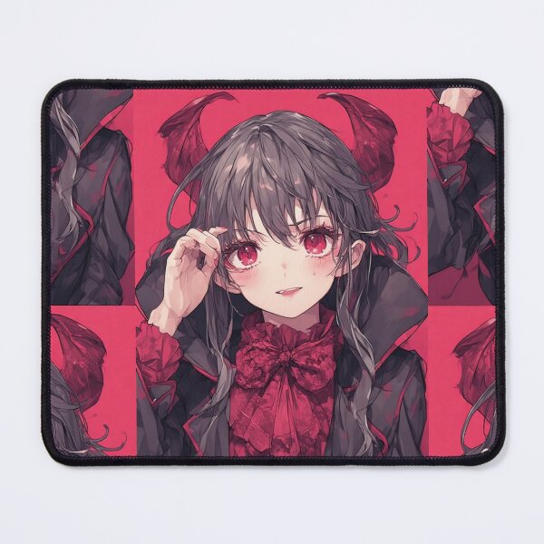 Artikelvorschau, Anime-Vampir auf rotem Hintergrund entworfen und verkauft von ArtsJulian.