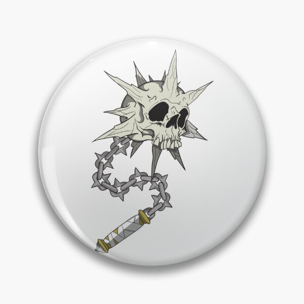Item preview, Spiked Skull Mace designed and sold by dropdeed666.