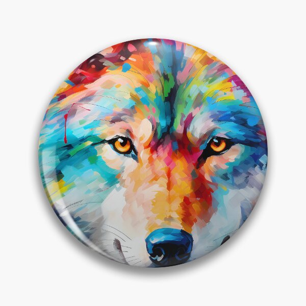 Item preview, Rugged, Bold, And Bright Wolf Face Digital Art designed and sold by DEC02.