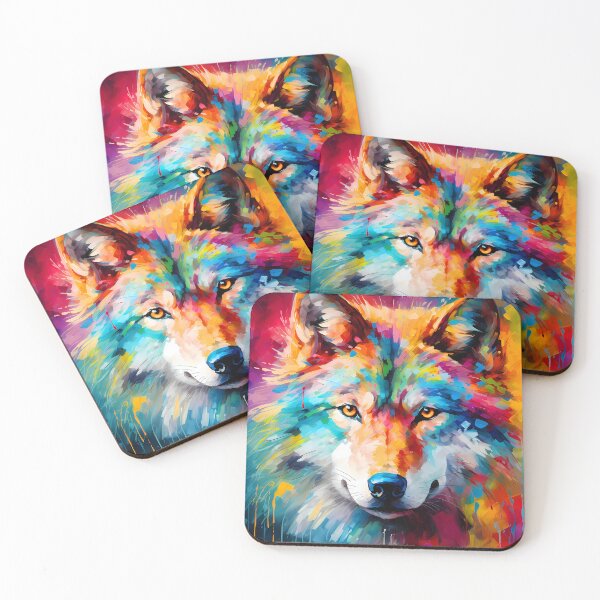 Item preview, Rugged, Bold, And Bright Wolf Face Digital Art designed and sold by DEC02.