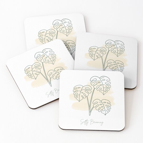 Item preview, Softly Becoming – Minimalist Monstera Line Art designed and sold by Calm Earth Collective.