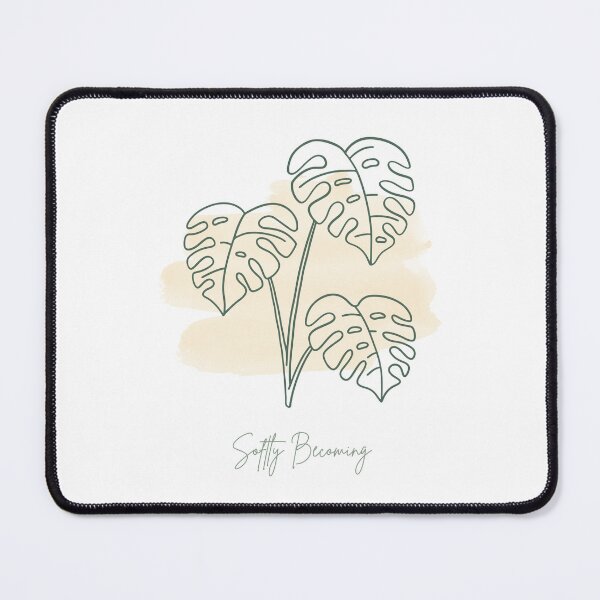Item preview, Softly Becoming – Minimalist Monstera Line Art designed and sold by Calm Earth Collective.
