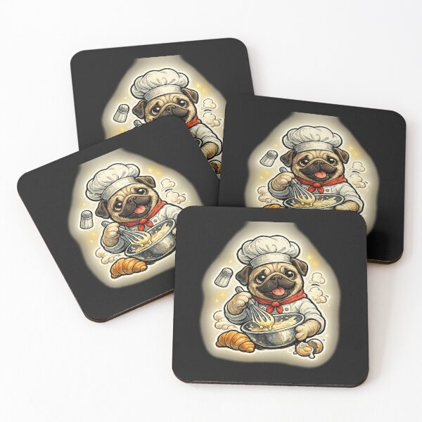 Item preview, Pug Chef Sticker designed and sold by KylianStoreMx.