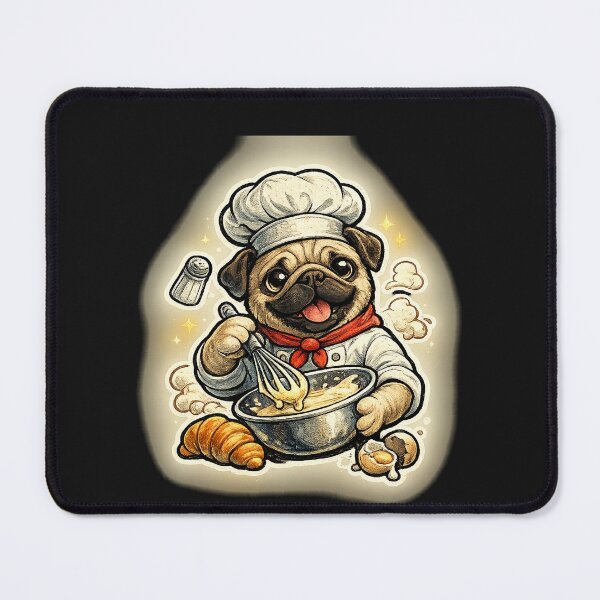 Item preview, Pug Chef Sticker designed and sold by KylianStoreMx.
