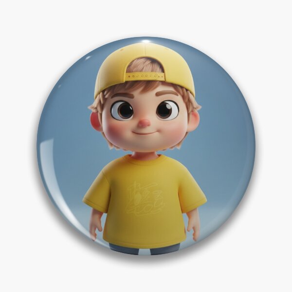 Item preview, Cute 3D Cartoon Boy Character in Yellow Outfit designed and sold by TrendTonic1.