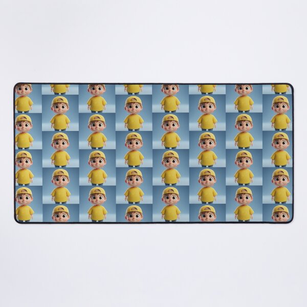 Item preview, Cute 3D Cartoon Boy Character in Yellow Outfit designed and sold by TrendTonic1.