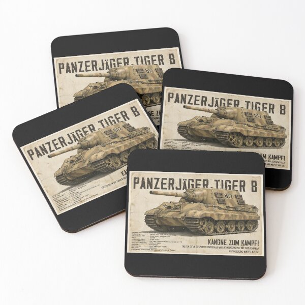 Item preview, Vintage JägdTiger Heavy Tank Destroyer Propaganda Poster – German WWII Panzerjäger Poster designed and sold by Jeeklsdotcom.
