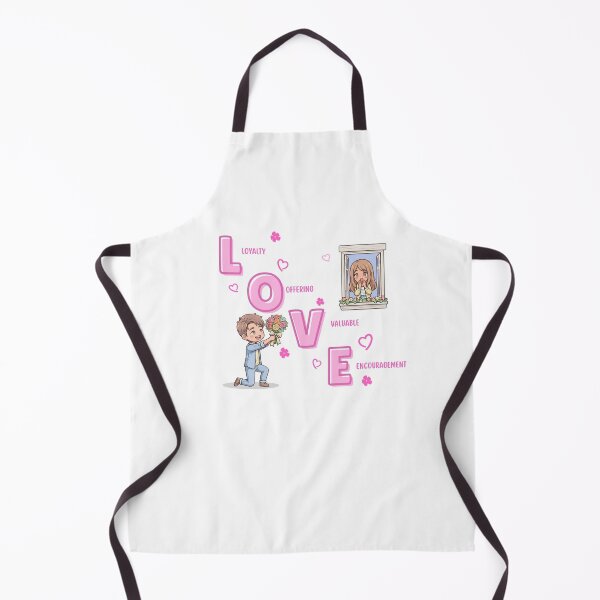 Item preview, Cute LOVE Acronym Couple Illustration – Valentine Loyalty Offering Valuable Encouragement Gift designed and sold by Beeform.