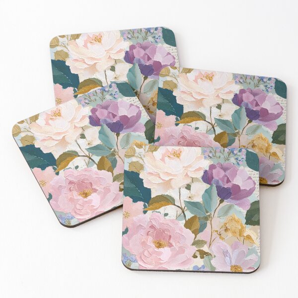 Item preview, Soft Romantic Collage Art – Torn Paper Textures, Faded Florals, Vintage Feminine Aesthetic designed and sold by BobaBunny76.