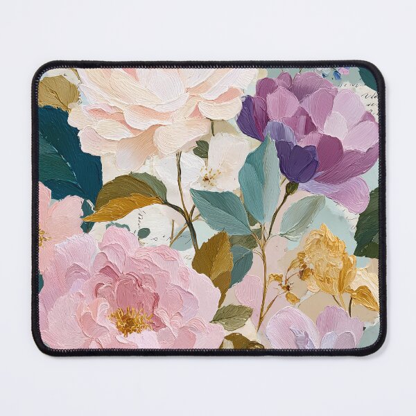 Item preview, Soft Romantic Collage Art – Torn Paper Textures, Faded Florals, Vintage Feminine Aesthetic designed and sold by BobaBunny76.