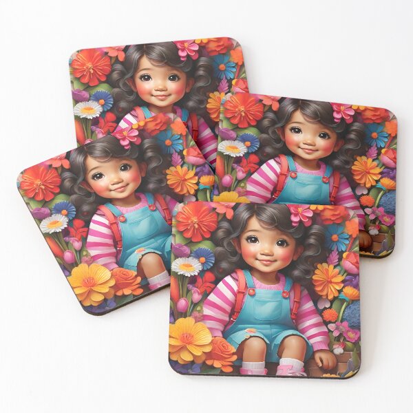 Item preview, Cute Toddler Art Illustration – Adorable Floral Fantasy Toddler Design designed and sold by PrithviApparels.