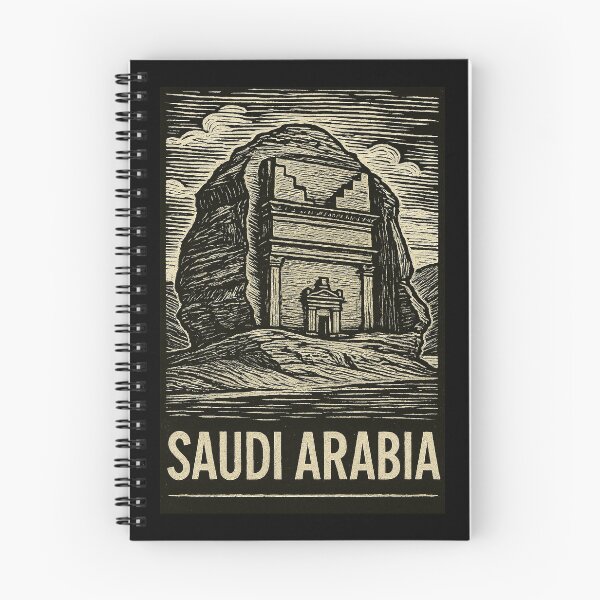 Item preview, Saudi Arabia Linocut Style  designed and sold by Thistle-TShop.