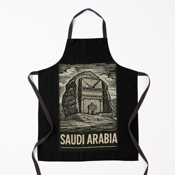 Item preview, Saudi Arabia Linocut Style  designed and sold by Thistle-TShop.