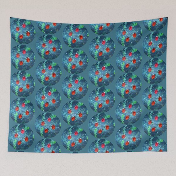 Item preview, Celestial Ladybugs Cosmic Garden Design designed and sold by 3DDesignSpot.
