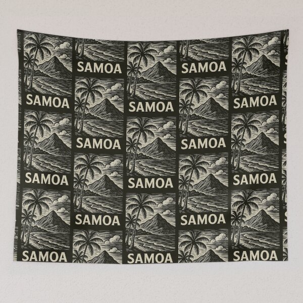 Item preview, Samoa Linocut Style  designed and sold by Thistle-TShop.