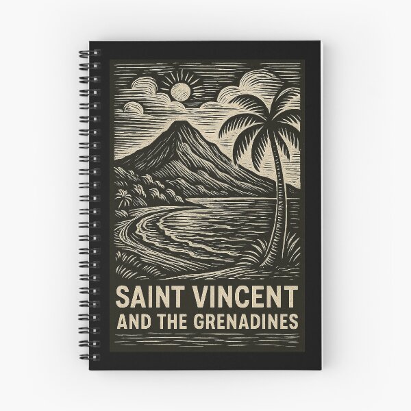 Item preview, Saint Vincent and the Grenadines Linocut Style  designed and sold by Thistle-TShop.
