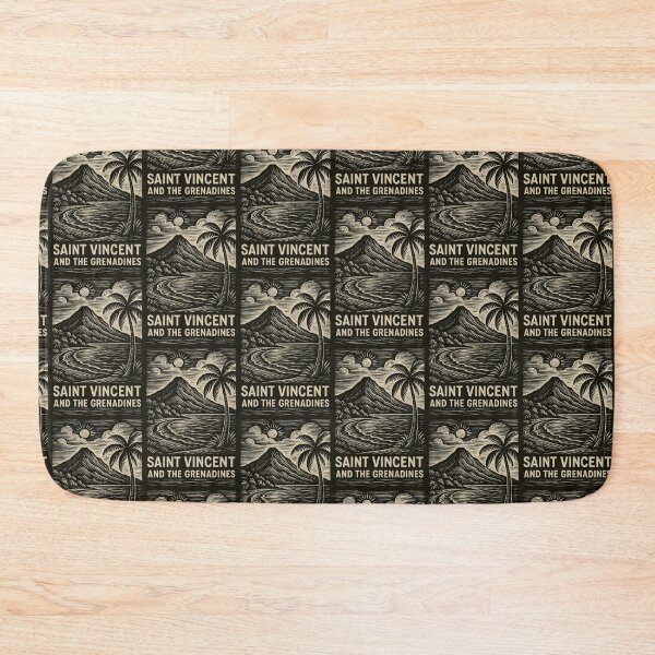 Item preview, Saint Vincent and the Grenadines Linocut Style  designed and sold by Thistle-TShop.