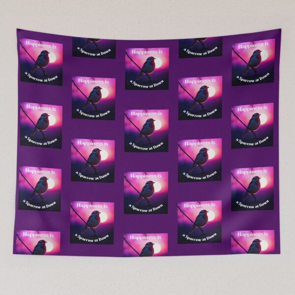 Item preview, Happiness is a Sparrow at Dawn Sparrows designed and sold by Sachie's Studio.