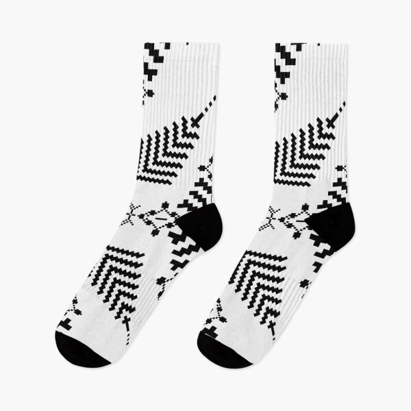 Item preview, Patrón geométrico tribal folclórico sin costuras en estilo étnico en blanco y negro. designed and sold by kasune-shop.