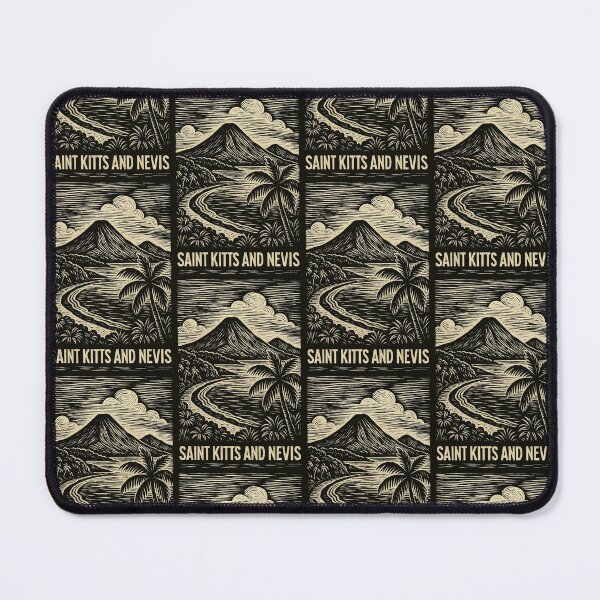 Item preview, Saint Kitts and Nevis Linocut Style  designed and sold by Thistle-TShop.