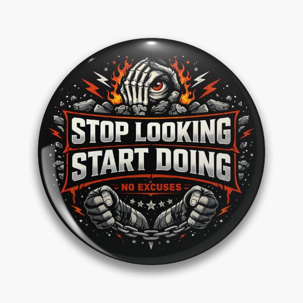 Item preview, Stop Looking, Start Doing – No Excuses Streetwear Logo designed and sold by ZayCreates.