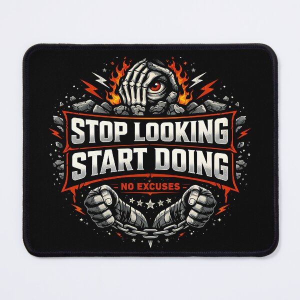 Item preview, Stop Looking, Start Doing – No Excuses Streetwear Logo designed and sold by ZayCreates.