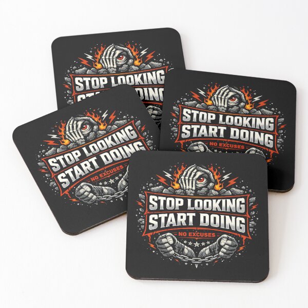 Item preview, Stop Looking, Start Doing – No Excuses Streetwear Logo designed and sold by ZayCreates.