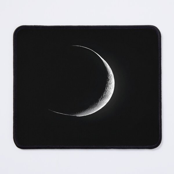 Item preview, Minimalist silver crescent moon designed and sold by Newrealis.