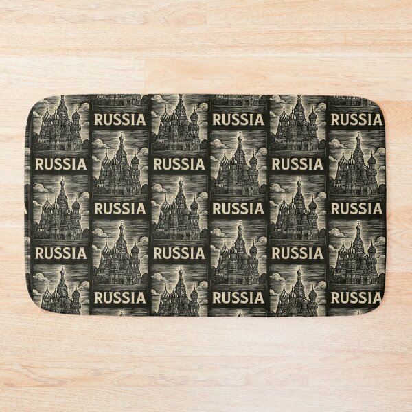 Item preview, Russia Linocut Style  designed and sold by Thistle-TShop.