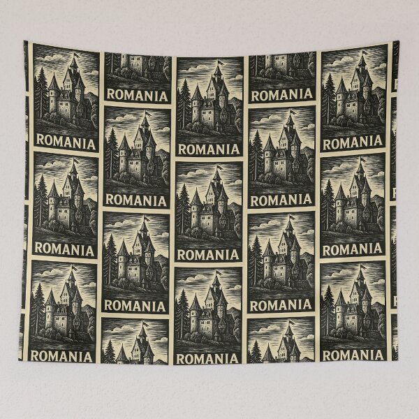 Item preview, Romania Linocut Style  designed and sold by Thistle-TShop.
