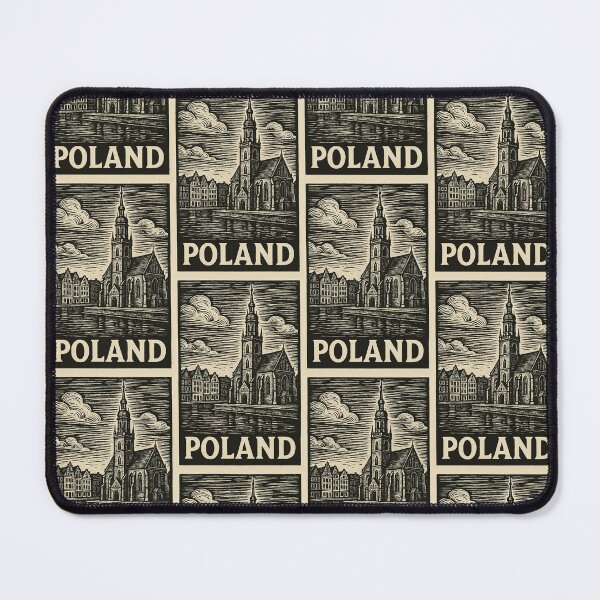Item preview, Poland Linocut Style  designed and sold by Thistle-TShop.
