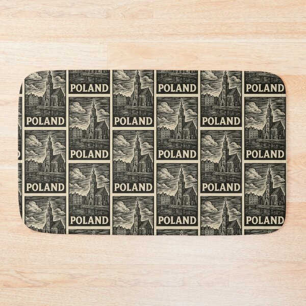 Item preview, Poland Linocut Style  designed and sold by Thistle-TShop.