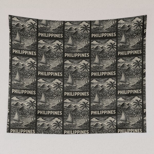 Item preview, Philippines Linocut Style  designed and sold by Thistle-TShop.