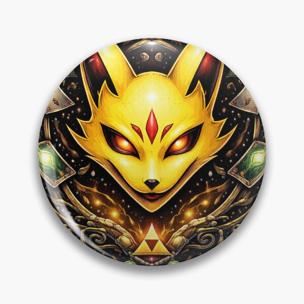 Item preview, Golden Arcane Fox Emblem designed and sold by ZayCreates.