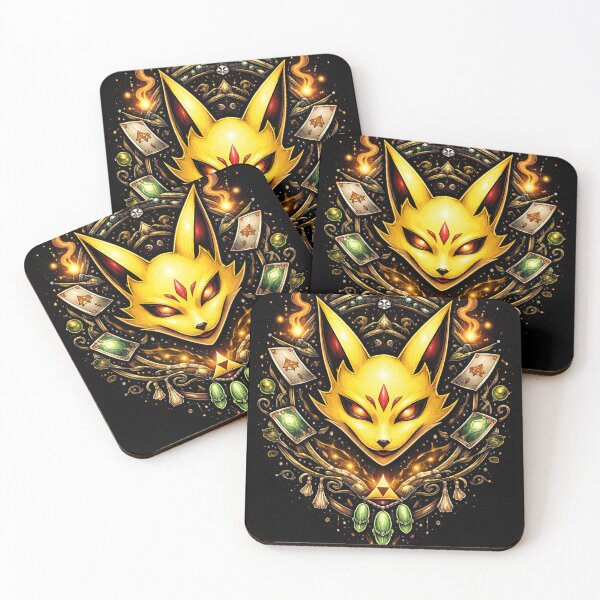 Item preview, Golden Arcane Fox Emblem designed and sold by ZayCreates.