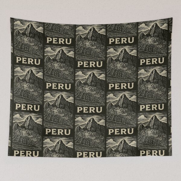 Item preview, Peru Linocut Style  designed and sold by Thistle-TShop.