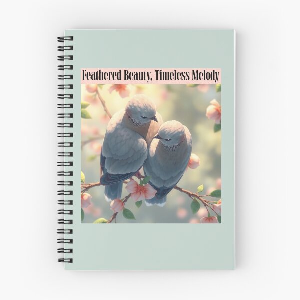Item preview, Feathered Beauty, Timeless Melody Mourning Doves, nature, bird watching, bird lover designed and sold by Sachie's Studio.