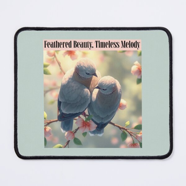 Item preview, Feathered Beauty, Timeless Melody Mourning Doves, nature, bird watching, bird lover designed and sold by Sachie's Studio.