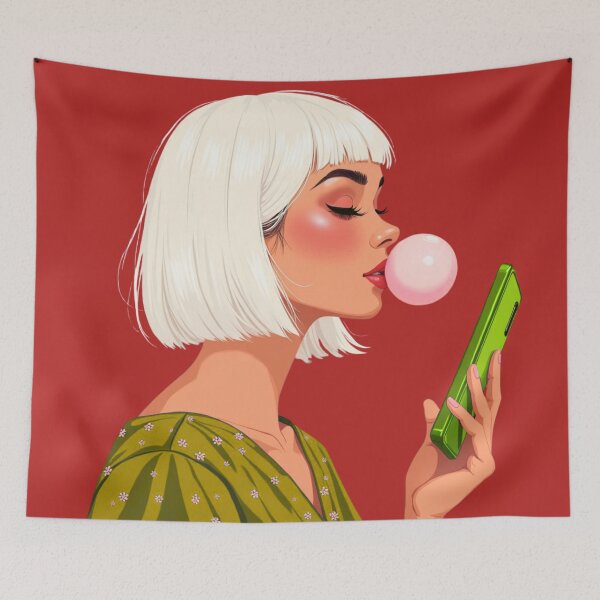 Item preview, Crimson Pop Solitude designed and sold by Dream Bloom Gallery.